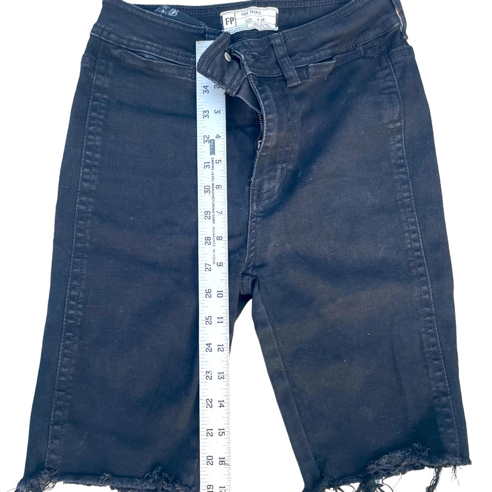 Black Bermuda shorts free people
